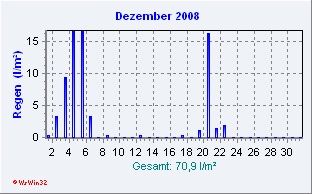 Dezember 2008 Niederschlag