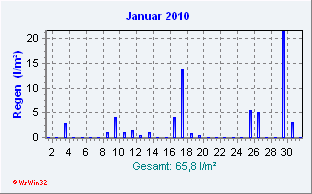 Januar 2010 Niederschlag