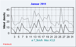 Januar 2011 Wind