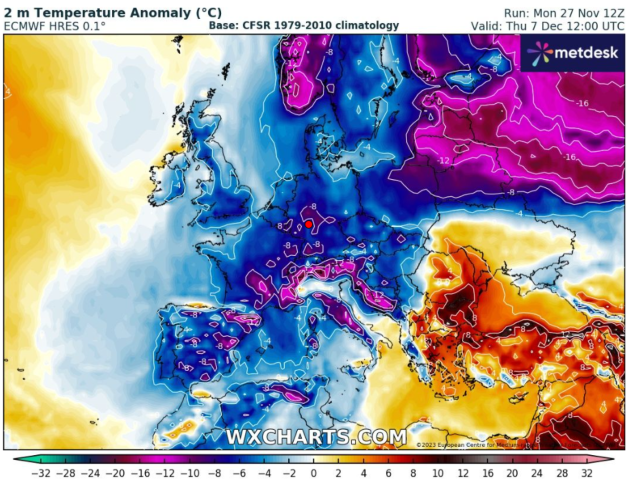 20231127 temp anomaly 10days