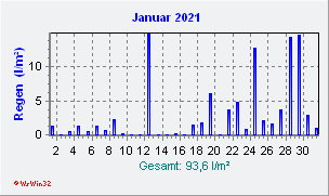 Januar 2021 Niederschlag